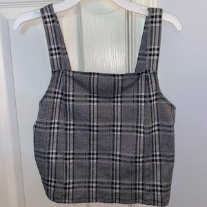 american eagle gingham tank top
